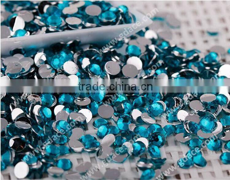 Hyacinth color flat-back hot fix epoxy in bulk China Factory whole sale cheap price