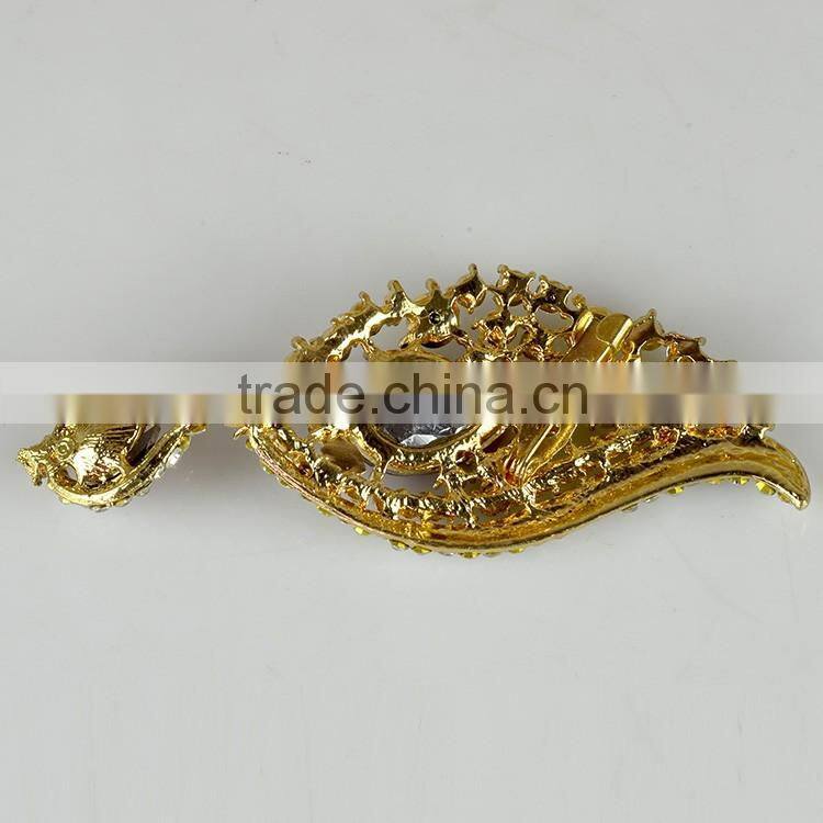 Wholesale Tear Drop Crystal Brooch Pin, Silver Toned Crystal Brooches for wedding dress