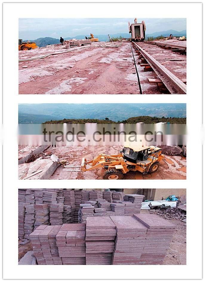 high polished red porphyry paving stone