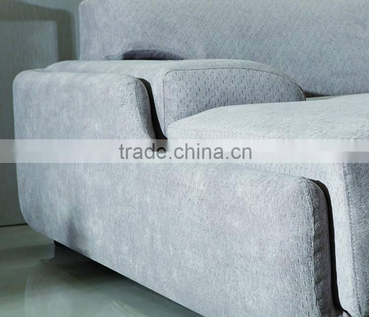 Modern Living Room Fabric Settee with Drawer