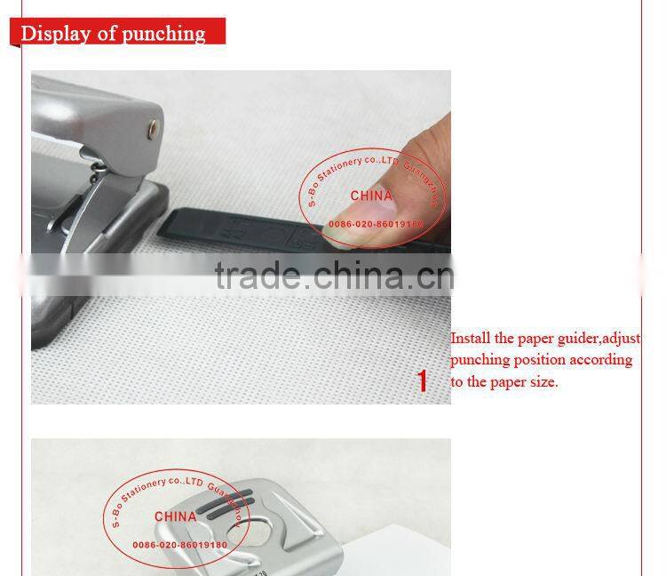 Two hole punch paper punch