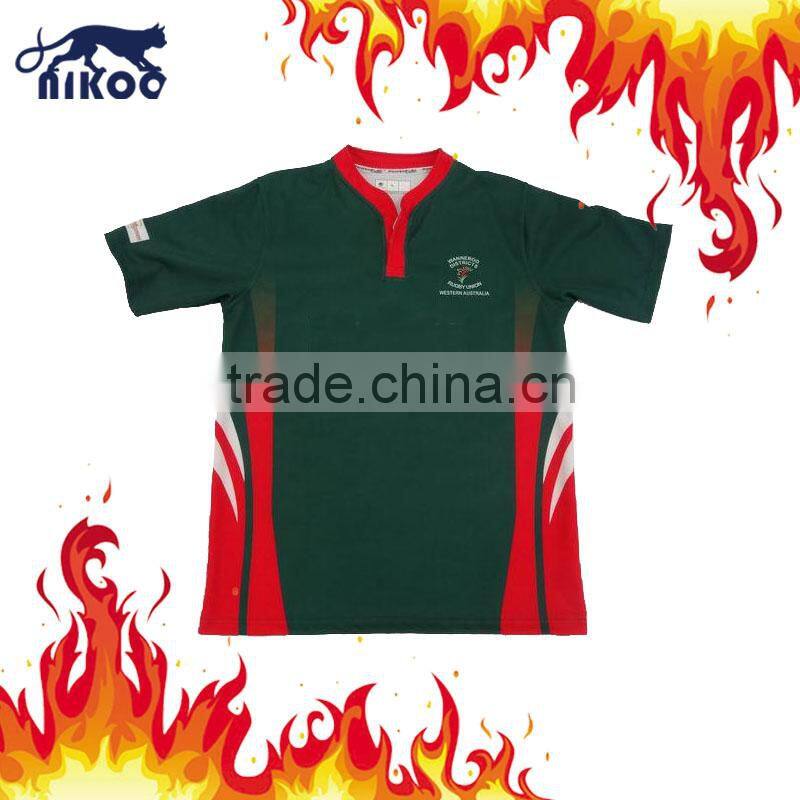 High tech custom made sublimated rugby top,custom dye sublimation jersey