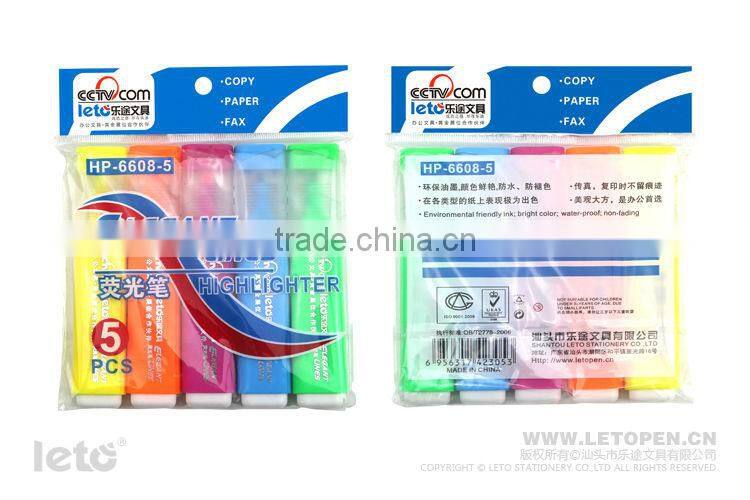 Highlighter Maker Fluorescent Pen with Chisel Nib HP-6608