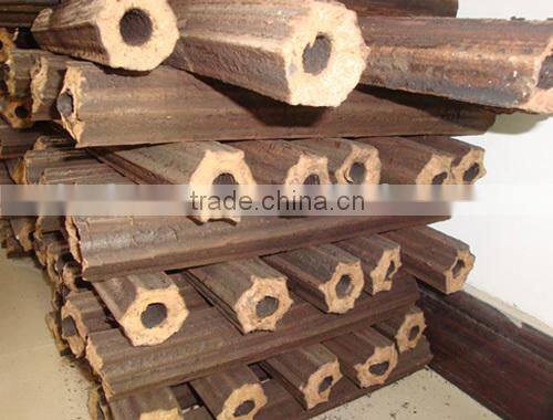 Hexagon type sawdust briquette machine for biomass charcoal briquetting