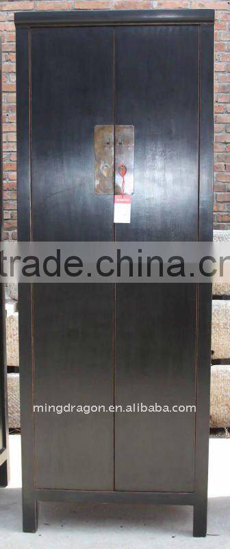 Chinese Antique Cyan Wardrobe / Wedding Cabinet