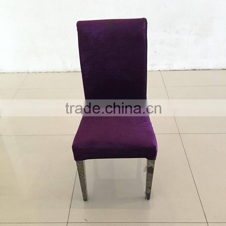 High quality wholesale luxury hotel furniture stainless steel frame metal BANQUET WEDDING CHAIR/ PU DINING CHAIR for sale