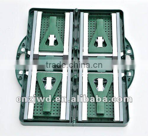 Green Plastic Camping/Picnic ABS/PP linked Table&chairs