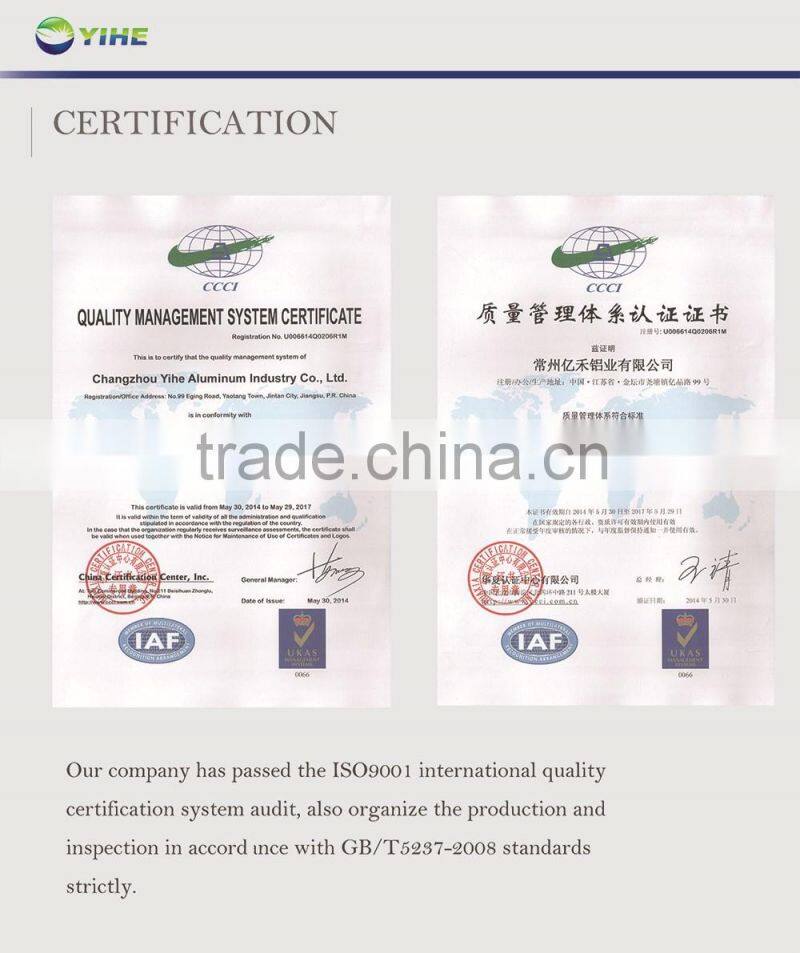 sand blasting aluminum frame for solar panel mounting system