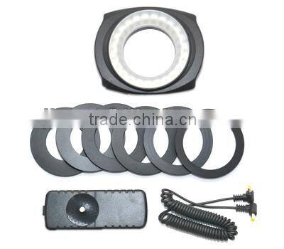 JJC LED-48IO 48PCS Macro LED Ring Light for Canon Nikon Sony Olympus Fujifilm DSLR (Inside ring,Outside ring,Whole ring)