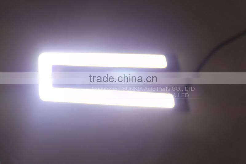 U shape Car Running Light LED White Head/Fog Day Drive Lamp car