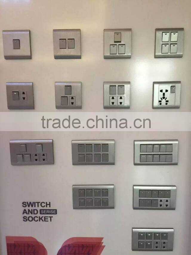 Middle East Switch S0914 6gang and double 4sockets wall switch
