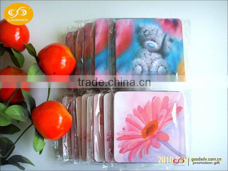 Made in China high quality for promotion gift blank mdf cork coaster