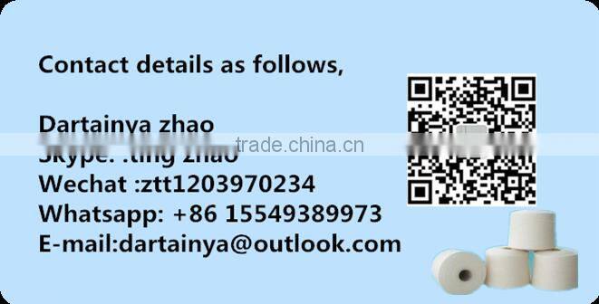 100% 40s/2 polyester spun yarn in hank for india market