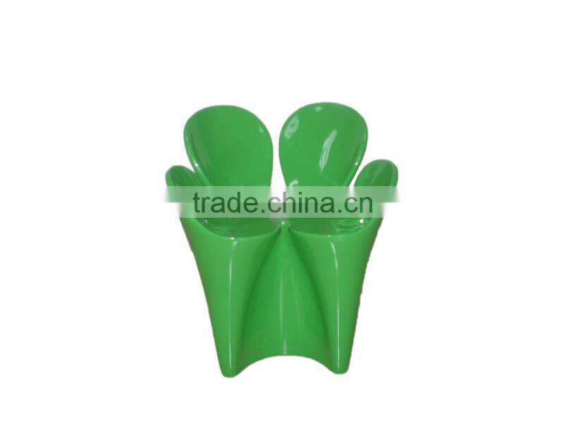 2015 fiberglass colorful flower petal chair