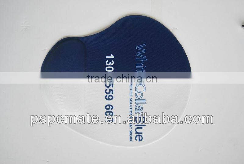 Customized design printing gel mouse pad with wrist rest part