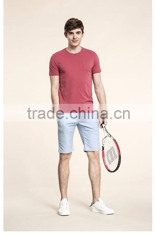 High Quality Lightweight china suppliers Custom logo OEM design blue casual man Slim Fit plain t shirts mens