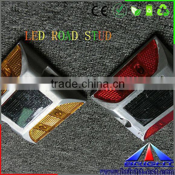 2pcs/packge LED solar road stud with red,yellow,white,green,blue color