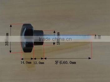 Hand twist screws, bolt star handle, wood quincunx plastic, rubber head fixed adjustment