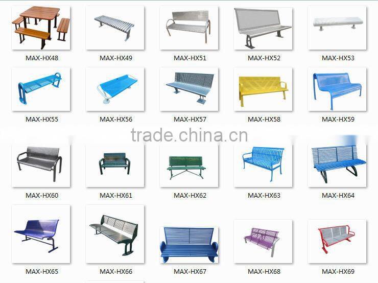 outdoor 3-seater composite park bench wpc