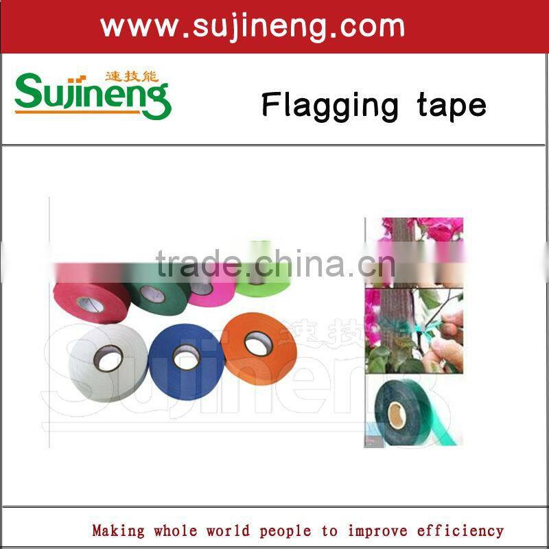 PVC tie and flagging tape for tape tool tree
