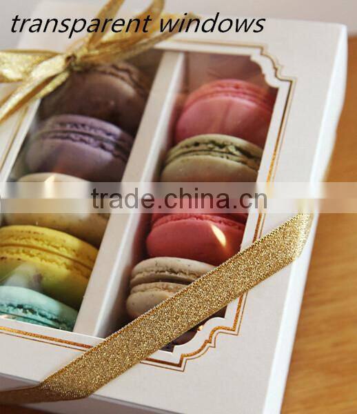Custom macaron cake box,cake food packaging boxes
