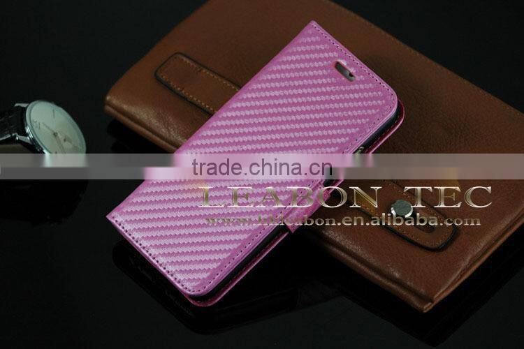 carbon fiber Leather Case Cover for iPhone 6 Plus, Magnetic Flip Cover PU Wallet Leather Case for iPhone 6
