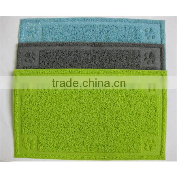 Square shape Pet litter mat for cats/PVC mat/ litter catcher mat China wholesale pet accessories