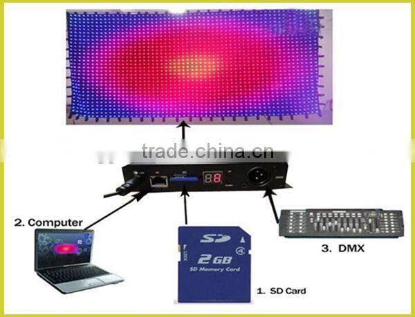 p10 3m*8m Concert backdrops foldable led video cloth/led fabric vision curtains with DMX&SD&PC Control
