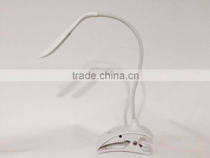 ABS plastic mini white led bed light student use eye protection led reading lights