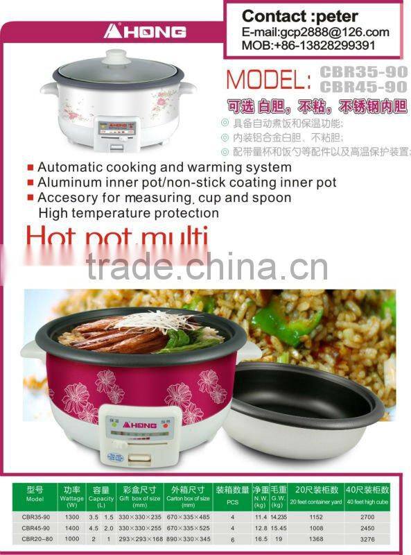 Slow cooker, Hot Pot Cooker, Multifunction Cooker