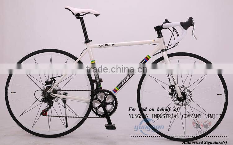 Classical old style bicycle cheap steel road bike 14S with drop handlebar