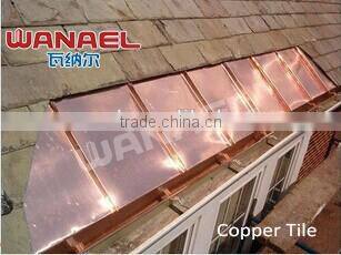 Factory sale fish rectangle copper roof, fiber glass roof tile