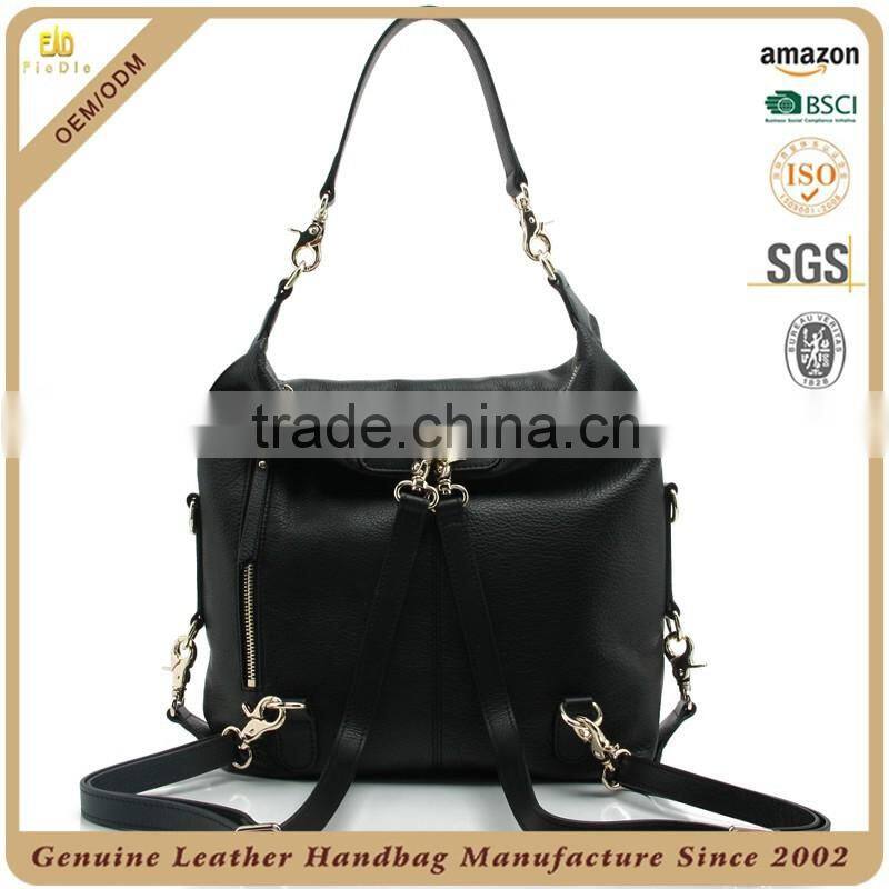 CSS1568-001 China factory two way backpack bags Leather multi-functional shoulder bag Fashion school bag