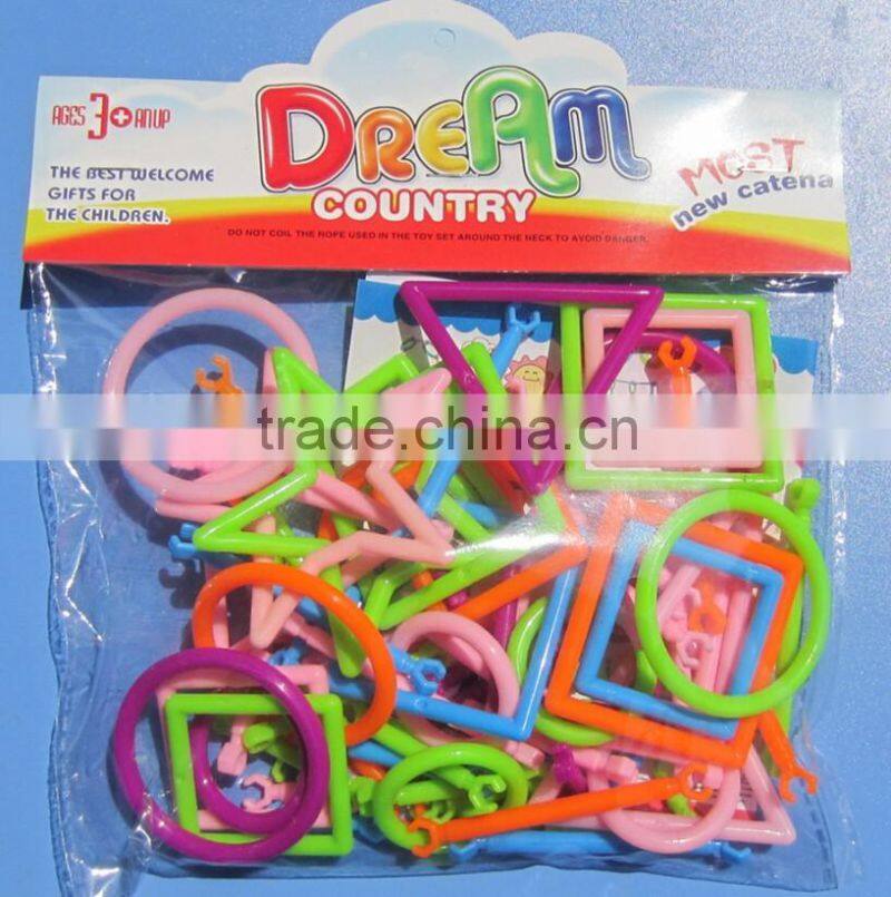 Newly intelligent diy plastic kid toy building block smart stick