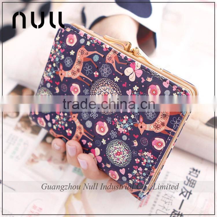 Latest Design Ladies Leather Animal Coin Women Wallet Purse Leather
