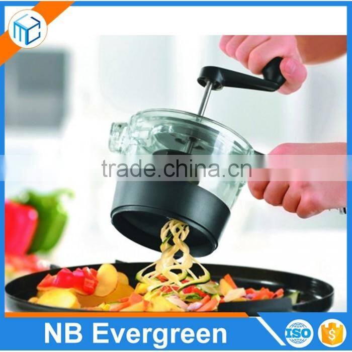 Vegetable Spiral Slicer, safely and easily turn fruits and vegetables into long julienne spiraled .