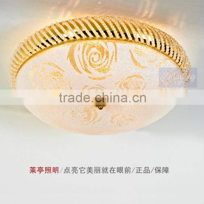 Pink modern crystal pendant light for high ceilings