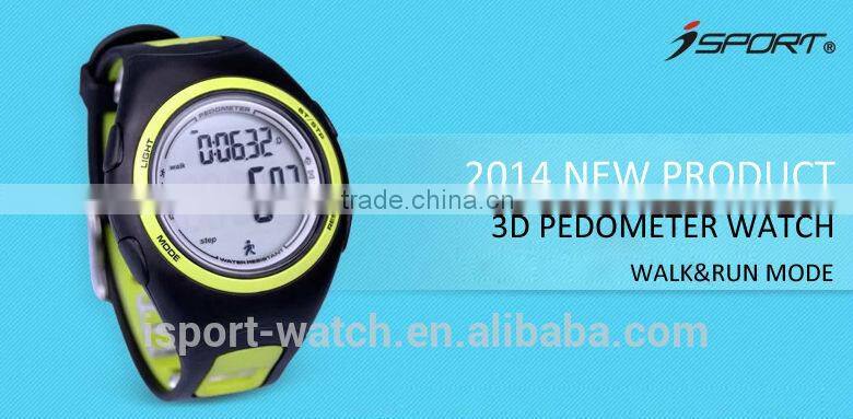 CE Rohs Multi-Color 3D Sensor Sports Watch Instructions for Using Pedometer