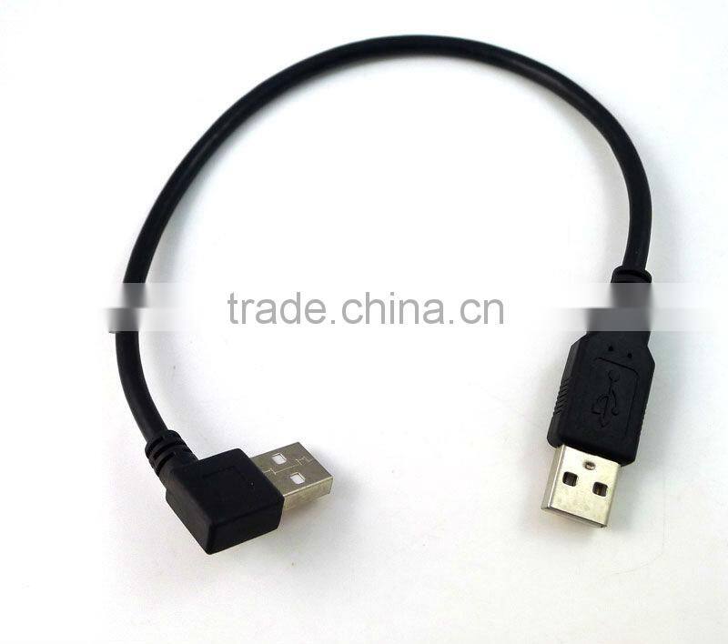 Right Angle USB 2.0 Male To Male Extension USB Cable 20CM Cord