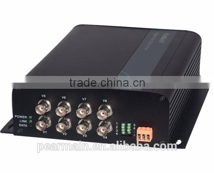 Long distance transmission digital video fiber optics