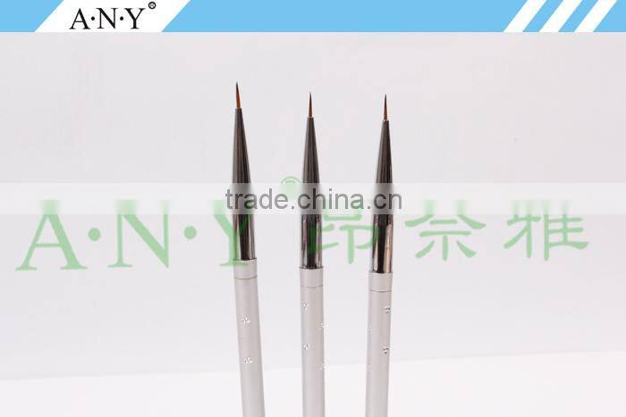 ANY Nail Art Detail Painting Aluminum Handle Nail Brush