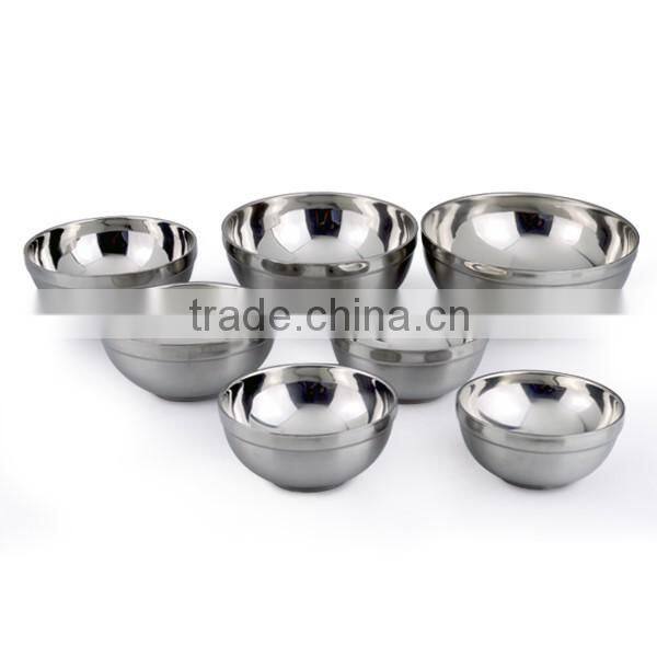 stainless steel salad bowl set