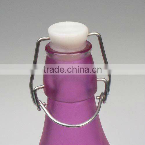 round clear food-grade 16 oz glass bottle