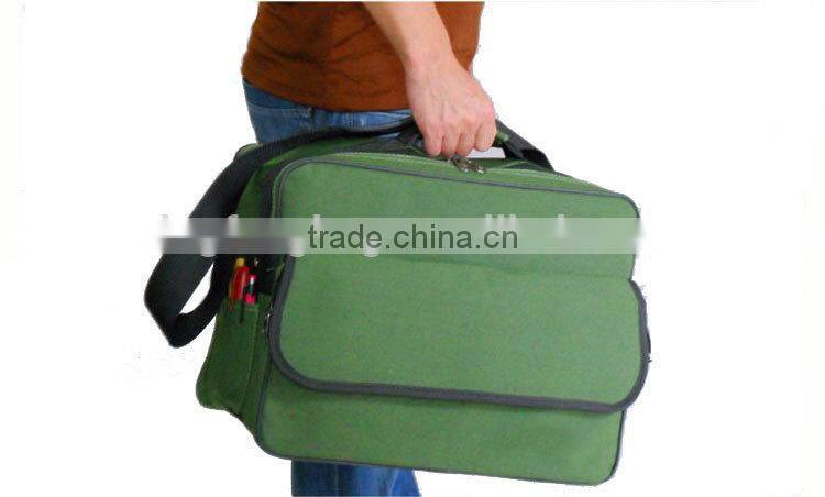 Green Oxford Customized Logo Courier Bag with multifunctional pocket mailing bags TSB002