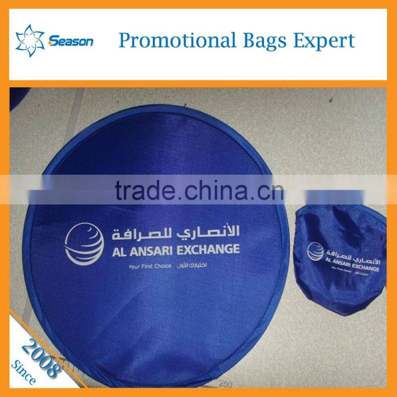 Custmoized AD fabric fribee fan Folding fabric fribee