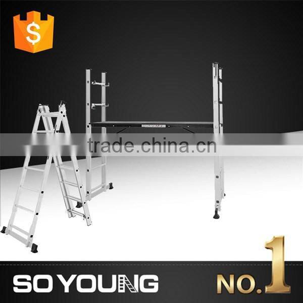 Aluminium ladder for h frame scaffolding MAX 150KG 1.2mm EN131 certificate SGS
