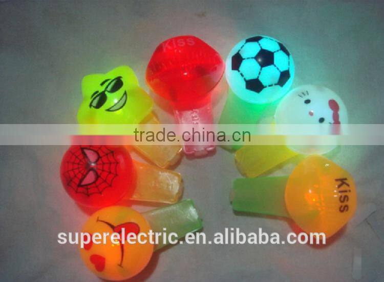 High quality wholesale cheap kids plastic led whistle