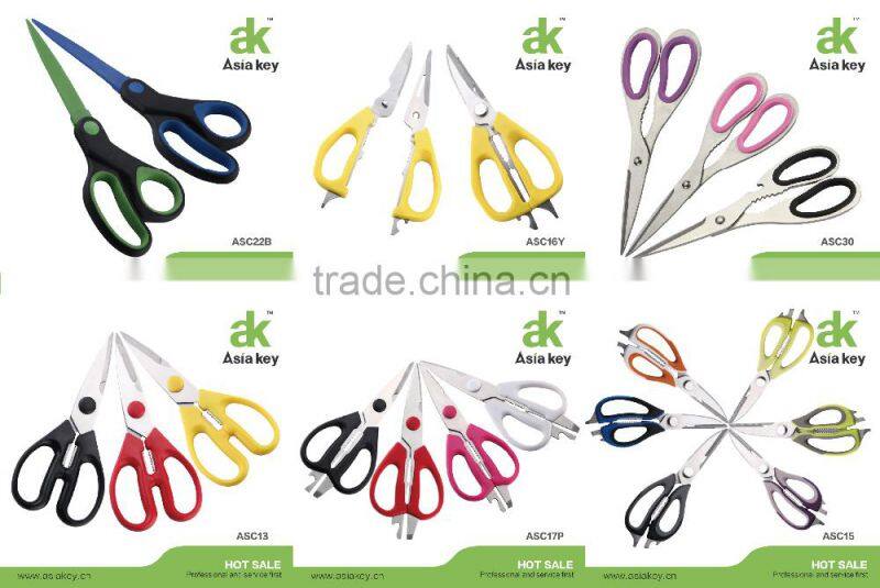 PP Handle Household Safety Scissors With Scissors Blade Cover