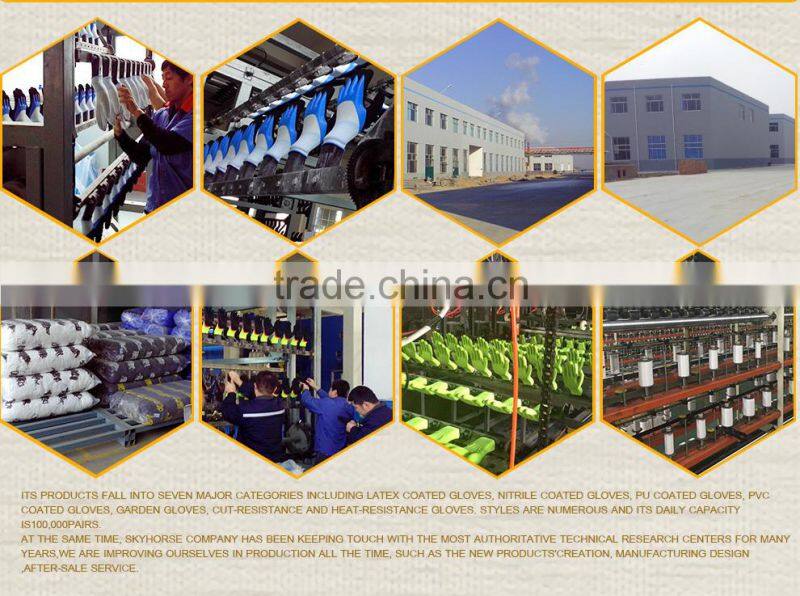 Cotton Interlock Shell Nitrile Coated thermal work gloves