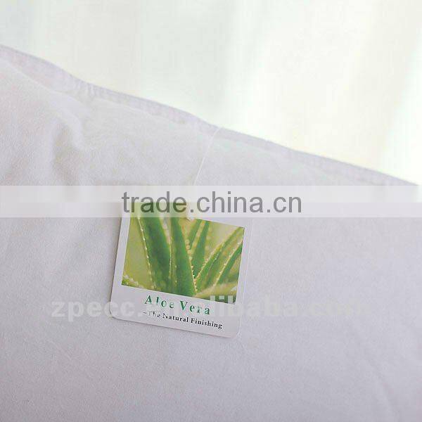 20% Goose Down 80% Goose Feather Pillow, 80S 383TC Cotton Cover, Aleo Vera Treated